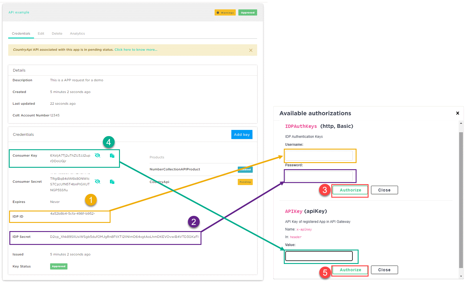 NGN Access Management keys